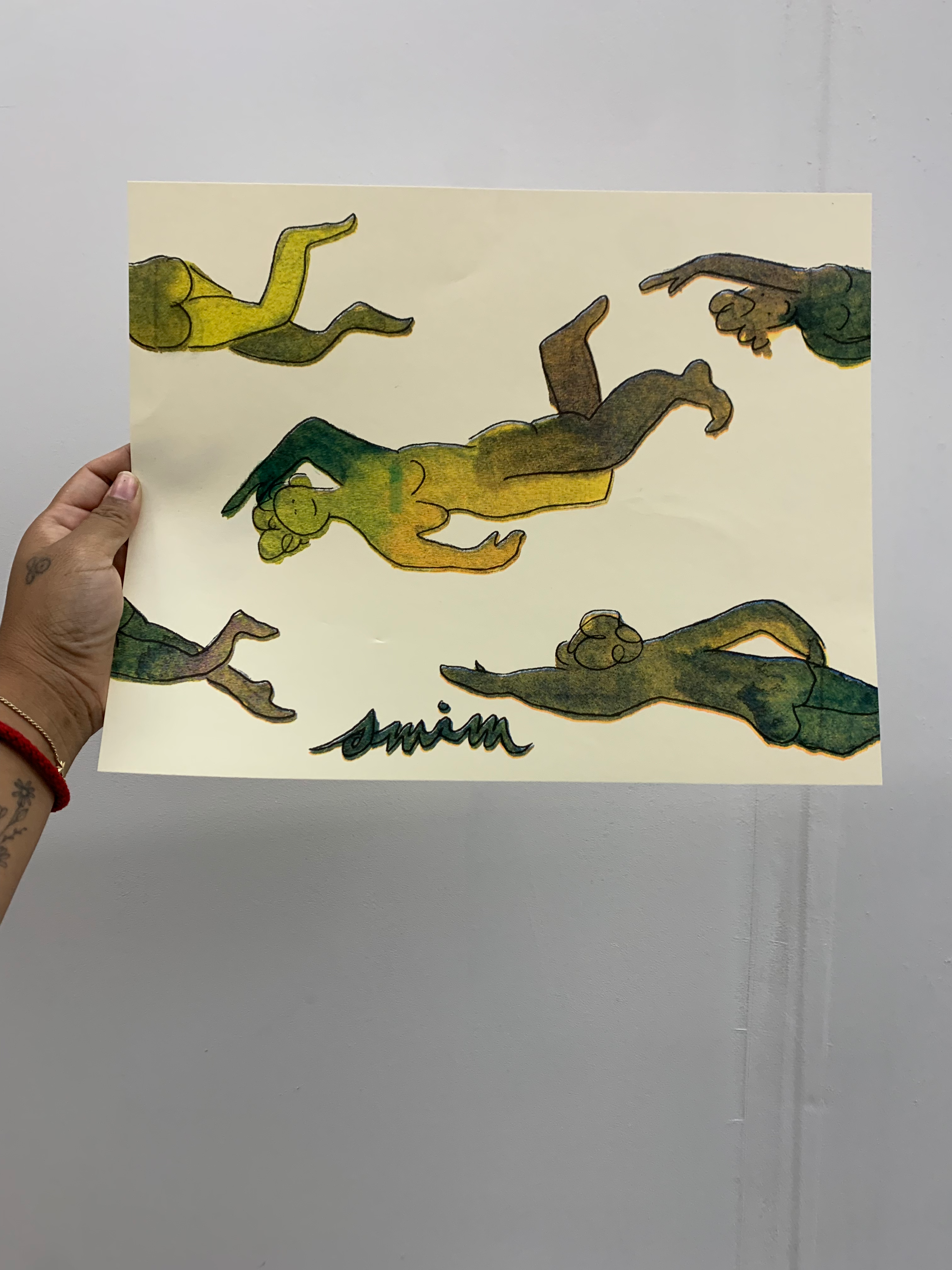 Swim by Julia Haft-Candell riso print